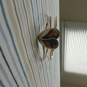 Heart cuff gold colored bracelets